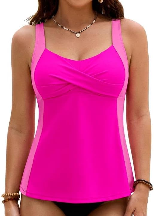 Amazon.com: ZeroXposur Adobe Tankini Tops for Women, Twofer